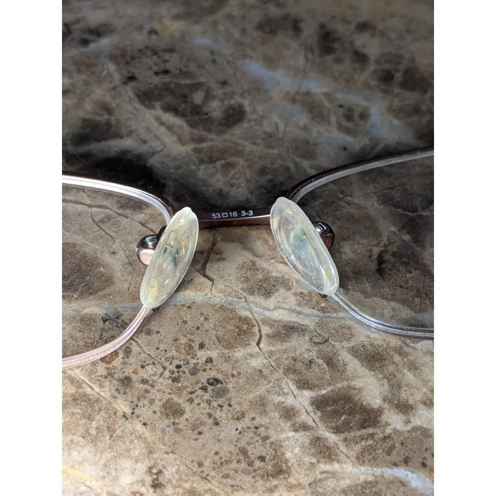 Safilo Eyeglasses Emozioni 4351 0FEG Brown Crystals Half Rim Italy 53 16 135